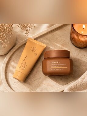 TPH 2-in-1 Bath Soak Scrub and shimmer body lotion